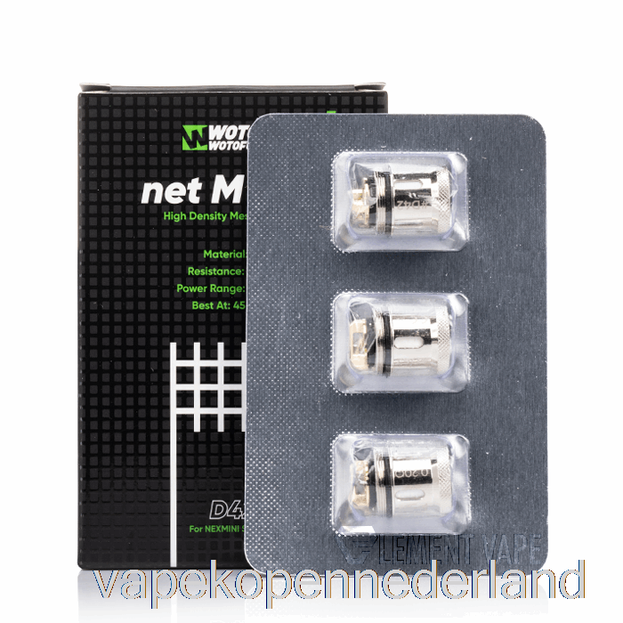 Vape Nederland Wotofo Nexmini Vervangende Spoelen 0.2ohm D42 Netto Mesh-spoelen